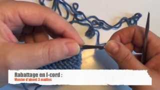 Tricot  Rabattage des mailles en Icord [upl. by Stephannie]