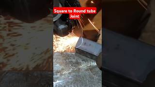 Square to Round tube Joint migstickwelder1992 welding shortsviral [upl. by Lasyrc]