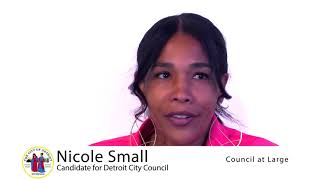 Nicole Small Candidate for Detroit City Council for Council at Large [upl. by Ailedamla]