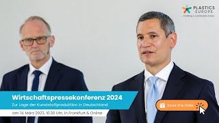 Wirtschaftspressekonferenz 2024  Plastics Europe Deutschland [upl. by Ros499]