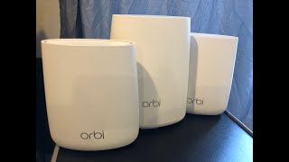 USED NETGEAR Orbi AC2200  RBR40  RBS20  TriBand Mesh WiFi System 3pack Review eBay 04162022 [upl. by Mil]