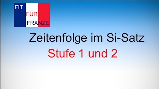 Zeitenfolge im SiSatz im Französischen  einfach besser erklärt  französischlernen [upl. by Ecniuq506]