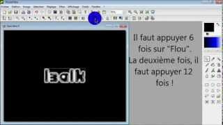 Tutoriel Effet quotBrillantquot sur texte PhotoFiltre [upl. by Ardnuasac]