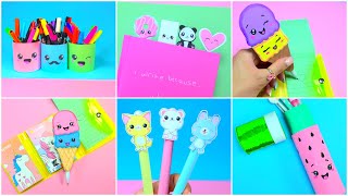 DIY  MATÉRIAS DA ESCOLA SUPER FOFO KAWAII  Hacks de Volta à Escola  Artesanato para Meninas [upl. by Sibella479]