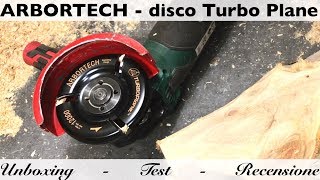 Incredibile Disco ARBORTECH TurboPlane per smerigliatrici angolari Ottimo per scolpire il legno [upl. by Ihcekn]