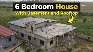 6 bedroom house with interesting design basement and rooftop [upl. by Aiepoissac]