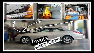 How To Change  Toyota SolaraCamry  Oil Change  Air Filter [upl. by Atiuqahc317]