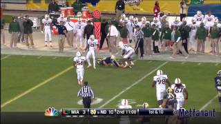 Notre Dame Highlights Week 5 2012 vs Miami Catholics vs Convicts [upl. by Ellennad]