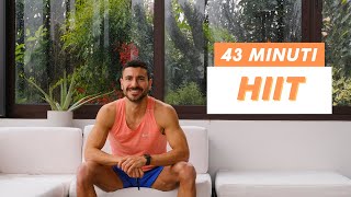 HIIT  43 MINUTI  Cotto al Dente [upl. by Vidovik]