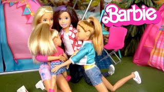 Barbie Doll Family Camping Adventure [upl. by Anneyehc]