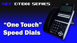 NEC DT800 Series  quotOne Touchquot Speed Dials  MF Telecom Services [upl. by Oluas]