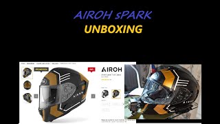 Unboxing casco Airoh Spark Thrill [upl. by Nonez]