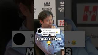 Magnus Carlsen TROLLS Hikaru Nakamura WITH COMMENTS FROM YOUTUBE [upl. by Aitropal]