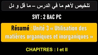 Résumé Unité 3 Ordures ménagères  pollution  Déchets  effet de serre etc chapitre 1 et 2 [upl. by Jurgen678]