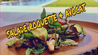 Salade de roquette et avocat 💯 سلطة الجرجير والأفوكادو [upl. by Verdie628]