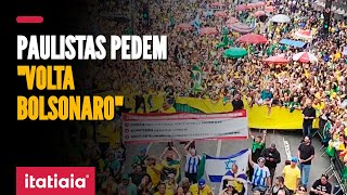 MANIFESTAÇÃO NA AV PAULISTA TEM CORO CONTRA LULA MORAES E PEDIDOS DE VOLTA BOLSONAROquot [upl. by Davis]