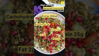 Sprouted Moong dal salad  Episode16 of weight loss meal series viralshort shorts weightloss yt [upl. by Wertz]