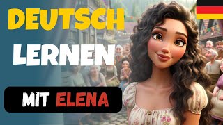 German story for listenig  Elena changes her life radically  B1 [upl. by Rockey272]