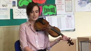 Sorcha Costello teaches Irish Fiddle in Feakle Co Clare 2018 [upl. by Rowney824]