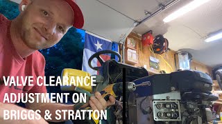 How to Adjust Valves on Briggs amp Stratton Engine THE CORRECT WAY [upl. by Zeba]