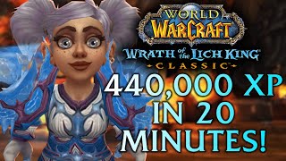 Frost Mage AoE Farm  440k xp per 20 minutes  Utgarde Keep  WotLK Classic Beta 6879 [upl. by Dasteel]