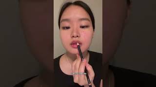 How to over line your lips like Kpop idols PART 1 kpopmakeup liplinerhack liptrend [upl. by Hetti]