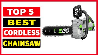 Top 5 Best Cordless Chainsaw 2024 [upl. by Yliak]