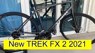 New Trek FX 2 2021  Matte Dnister Black  Hybrid Bike [upl. by Seem]