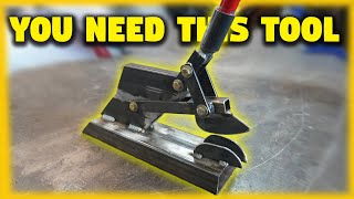 Metal forming tool  Lever machine  Tucking tool for sheet metal fabrication  DIY gathering tool [upl. by Troc92]