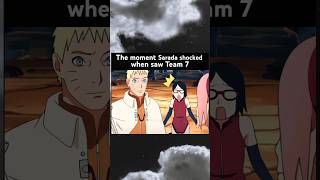 The moment Sarada shocked when saw Team 7 naroto sasuke sarada sakura [upl. by Elacim673]