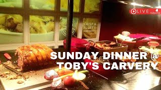 Sunday Roast Dinner  Toby Carvery Live Sunday Novemver 19  715 BST [upl. by Idnym]