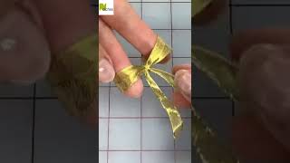 ⬆️ Watch Full Tutorial  How to Make a Small Double Bow [upl. by Nyllewell]