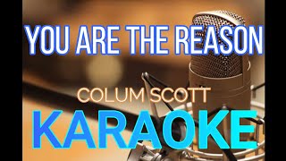 YOU ARE THE REASON COLUM SCOTT  KARAOKE FEMALE [upl. by Rod]