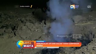 PONOROGO  Kemunculan Api dari Dalam Tanah Gemparkan Warga [upl. by Anitnoc332]