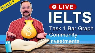 IELTS Live Class  Task 1 Writing Bar Graph on Investing [upl. by Cathie795]