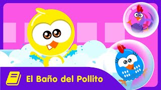 Gallina Pintadita Mini  Historieta  El Baño del Pollito [upl. by Itaws]