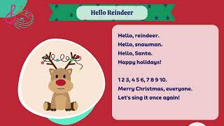 Hello Reindeer  Piano Karaoke [upl. by Neibaf]