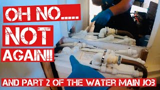 TOILET MACERATOR BLOCKED amp PART 2 of the WATER MAIN ISSUE  PLUMBING UK [upl. by Maclean]