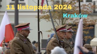 Krakowskie obchody Święta Niepodległości 11 listopada 2024 [upl. by Eisse]