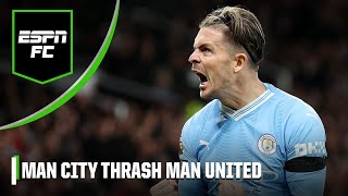 Manchester United 03 Manchester City FULL REACTION ‘These teams are WORLDS apart’  ESPN FC [upl. by Nayr]