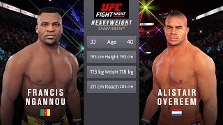 Francis Ngannou vs Alistair Overeem Full Fight  UFC Fight Of The Night [upl. by Giff506]