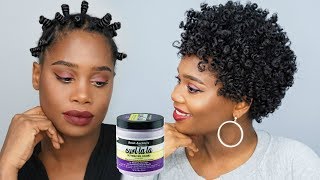 Bantu Knotout Tutorial using Aunt Jackies Curl Lala  CurlFriendsTV [upl. by Acilejna]