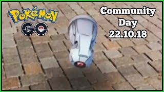 Pokemon Go  Community Day vom 211018  Die Ausbeute Shiny TanhelMetagross deutsch [upl. by Gerc]