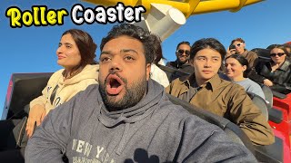 Riding A Roller Coaster On A Beach 😍🎢  Samandar Mein Amusement Park In United States Of America 🇺🇸 [upl. by Allan]