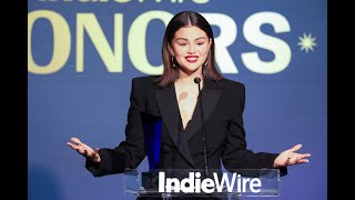 Selena Gomez Independent Films Are ‘The Historical Record of Our Times’  IndieWire Honors 2024 [upl. by Gnov]