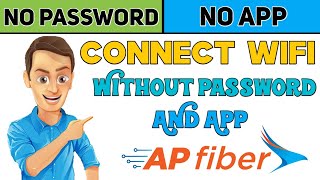 ap fibernet  apsfl  connect wifi without password and app  ap fiber gride [upl. by Engenia]