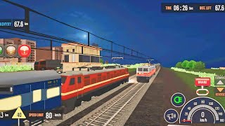 Indian Train 3D game 12506NORTH EAST EXPRESS PT LOCOMOTIVE WAP4 COACHCNF BLUE [upl. by Arimay138]