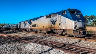 Amtrak 80 amp 20 Roll North Through Hiltop with nice K5LAs [upl. by Oivat]