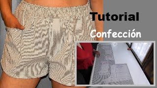 CONFECCIÓN de SHORT segunda parte del TUTORIAL [upl. by Alyehs219]