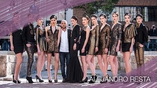 ALEJANDRO RESTA  Golden Shadows  XVI Valencia Fashion Week 2014 [upl. by Nosnor749]